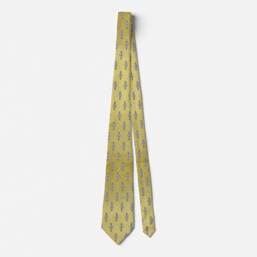 Goud Geld Symbool Dollars Pictogram Stropdas (Voorkant)