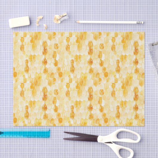 Goud Gele Honing Verjaardag Tissuepapier (Craft)