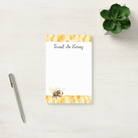 Goud Gele Honingbij  Post-it® Notes (Kantoor)