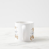 Goud geloof in de kerstavond espresso kop (Achterkant)