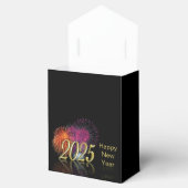 Goud Gelukkig Nieuwjaar 2025 Vuurwerk Bedankdoosjes (Geopend)