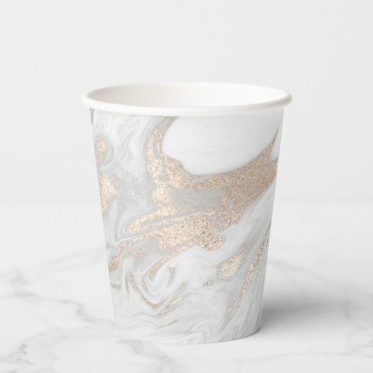 Goud-gemarmerde, speciale incasso P Papieren Bekers (Achterkant)