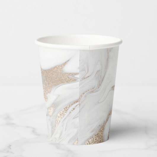 Goud-gemarmerde, speciale incasso P Papieren Bekers (Rechts)
