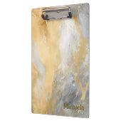 Goud gemarmerde Waterverf kunst Klembord (Links)