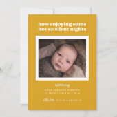 Goud geniet nu van sommige niet zo'n stille nachtj feestdagenkaart (Voorkant)