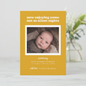 Goud geniet nu van sommige niet zo'n stille nachtj feestdagenkaart (Staand voorkant)