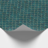 Goud geometrisch arabesk cadeaupapier (Hoek)