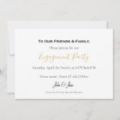 Goud geometrisch, bancaire aankondigingskaart aankondiging (Achterkant)