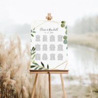 Goud Geometrisch Eucalyptus Weddenschap Schema