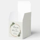 Goud geometrisch geslacht neutraal Baby shower Bedankdoosjes (Geopend)