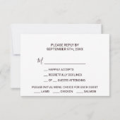 Goud Geometrisch Groen Bourgogne Bloemen Menu Keuz (Achterkant)