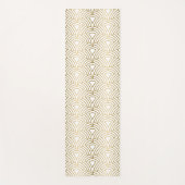 Goud geometrisch Kunstdecopatroon op wit Yogamat (Voorkant)