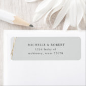 Goud geometrisch marmer Return Address Label (Insitu)