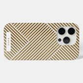 Goud geometrisch patroon Elegant verfijnd luxe Case-Mate iPhone Case (Achterkant (horizontaal))