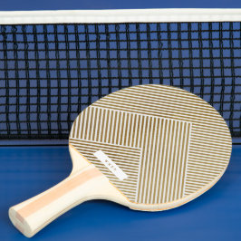Goud geometrisch patroon Elegant verfijnd luxe Tafeltennisbatje