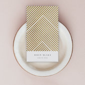 Goud geometrisch patroon Elegant verfijnd luxe Visitekaartje