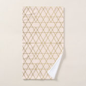 Goud-geometrische strips bad handdoek (Handdoek)