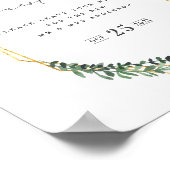 Goud Geometrische waterverf groen Poster (Hoek)