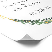 Goud Geometrische waterverf groen Poster (Hoek)