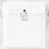 Goud Gepersonaliseerd Dank u Sticker set (Tas)