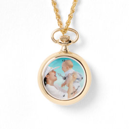 Goud Gepersonaliseerd Ketting Horloge