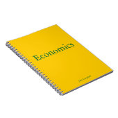 Goud Gepersonaliseerde Economie Educatief Notitieboek (Rechterzijde)