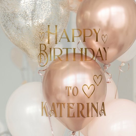 Goud Gepersonaliseerde Gelukkige Verjaardag Sticke Sticker