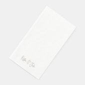 Goud Gepersonaliseerde Script Namen Papier Servet (Hoek)