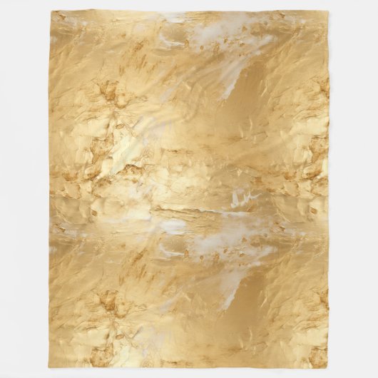 Goud geschilderd fleece deken (Voorkant)