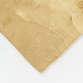 Goud geschilderd fleece deken (Hoek)