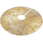 Goud geschilderd kerstboom rok (Gekanteld)