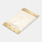 Goud geschilderd post-it® notes (Schuin)