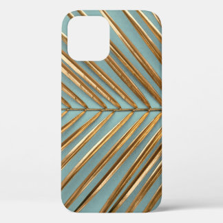 Goud geschilderd tropisch palmpatroon Case-Mate iPhone case