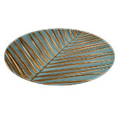 Goud geschilderd tropisch palmpatroon snijplank (Hoek)