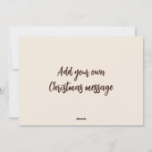 Goud geschilderde Poinsettia's 02 Feestdagenkaart (Achterkant)