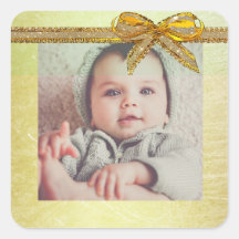 Goud Geslacht Neutraal Baby Foto Stickers