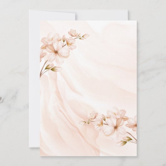 Goud Geslacht Neutraal met Foto Baptisme Uitnodigi Kaart (Achterkant)