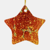 Goud gesmolten glas keramisch ornament (Achterkant)