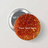 Goud gesmolten glas ronde button 5,7 cm (Voorkant /achterkant)