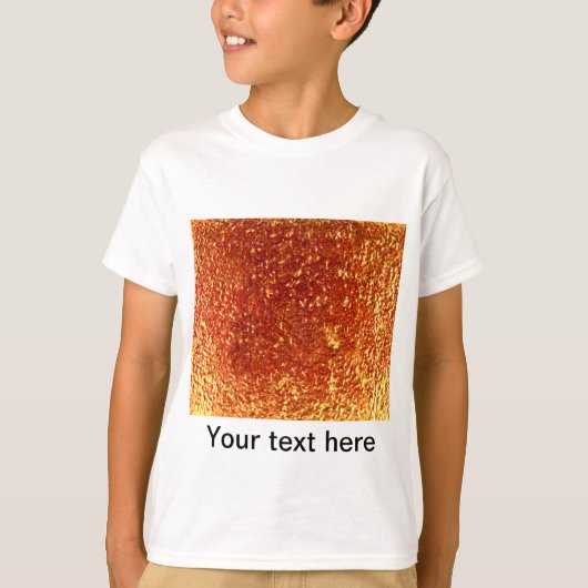 Goud gesmolten glas t-shirt (Voorkant)