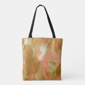 Goud gespatte personaliseerde unieke tote bag (Achterkant)