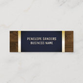 Goud Gespikkeld | Donkerblauwe goudtroep Mini Visitekaartje (Voorkant)