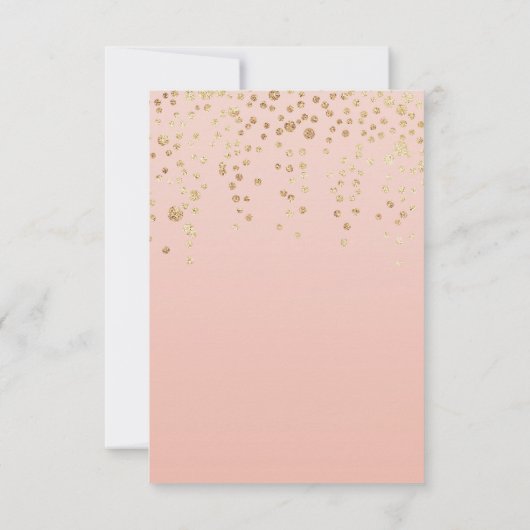 Goud Gespikkeld | Floral Unicorn Birthday Kaart (Achterkant)