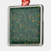 Goud Gespikkeld Groen Ornament (Links)