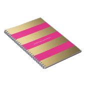 Goud Gestreept | Notitieboek (Rechterzijde)