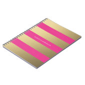 Goud Gestreept | Notitieboek (Linkerzijde)