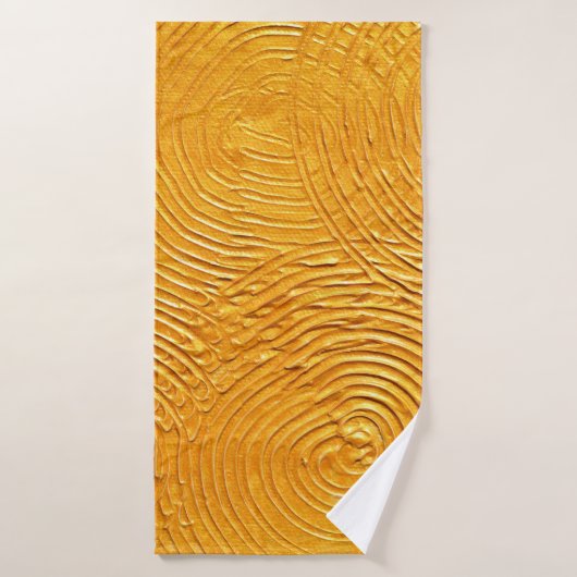 Goud getextureerd oppervlak, gouden achtergrond, s badhanddoek (Badhanddoek)