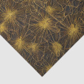 Goud getipte bloemblaadjes patroon decoupage tissuepapier (Detail)