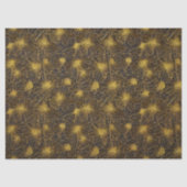 Goud getipte bloemblaadjes patroon decoupage tissuepapier (Voorkant)