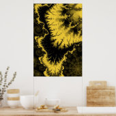 Goud Gevederde Ster Poster (Keuken)